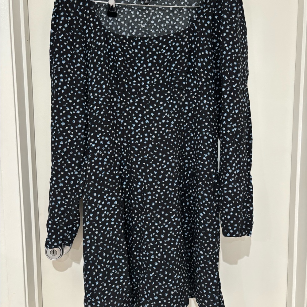 Madewell Dress with Blue Floral Pattern size 6